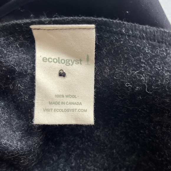 ECOLOGYST Harbour Charcoal 100% Wool Overshirt JACKET UNISEX Made in Canada XL - Picture 7 of 13